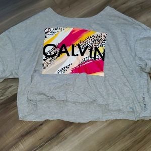 A Calvin Klein crop top